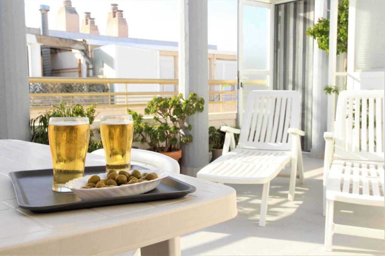 La Perla Apartment, Paradis Park, La Pineda - Atico 1ª Linea - Solarium - Wifi - Piscina Eksteriør billede